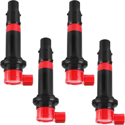 ITOM Ignition Coil Pack F6T558 Compatible with Yamaha 2003-2009 YZF-R1 2003-2007 YZF-R6 2006-2009 YZF-R6S 2006-2014 FZ1 2009-2016 Vmax 1700 2015 FZS1 Coil Packs, Replace 5PW-82310-00 Red Set of 4 in Saudi Arabia
