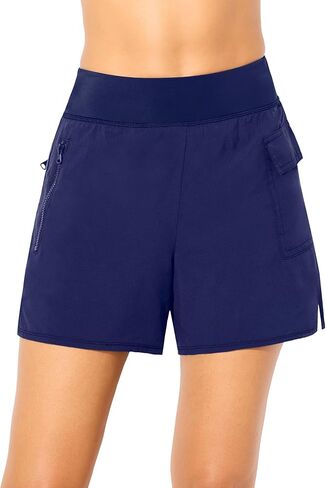 Swimsuits For All Women's Lightweight Quick-Dry Cargo Swim Short (Plus in Saudi Arabia