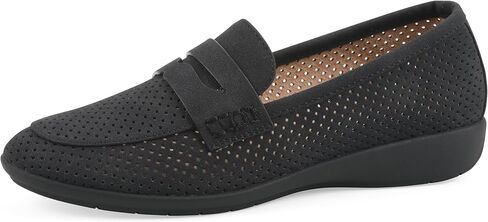 Cliffs by White Mountain Women's Cushioned Samson Perforated Penny Loafer in Saudi Arabia