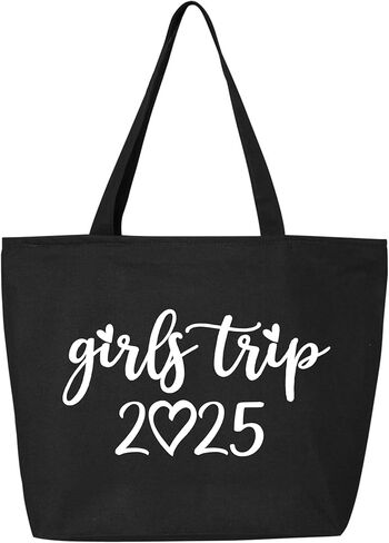 Personalization Girls Trip Tote Bag, Girls Trip Gift bags, Vacation Favors, Gifts Tote Bag for Women's Weekend & Beach Trips in Saudi Arabia