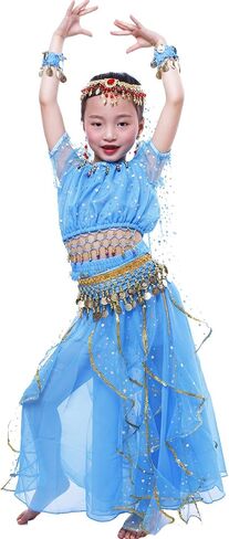 Astage Girl Short Sleeves Bellydance Costume Set Carnival Dancing Wear in Saudi Arabia