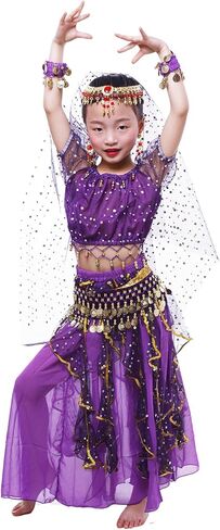 Astage Girl Short Sleeves Bellydance Costume Set Carnival Dancing Wear in Saudi Arabia