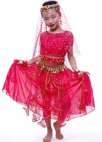 Astage Girl Short Sleeves Bellydance Costume Set Carnival Dancing Wear in Saudi Arabia
