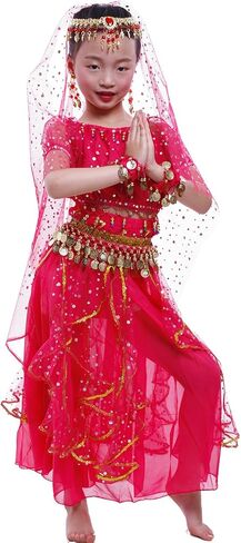 Astage Girl Short Sleeves Bellydance Costume Set Carnival Dancing Wear in Saudi Arabia