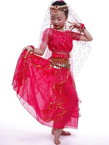 Astage Girl Short Sleeves Bellydance Costume Set Carnival Dancing Wear in Saudi Arabia