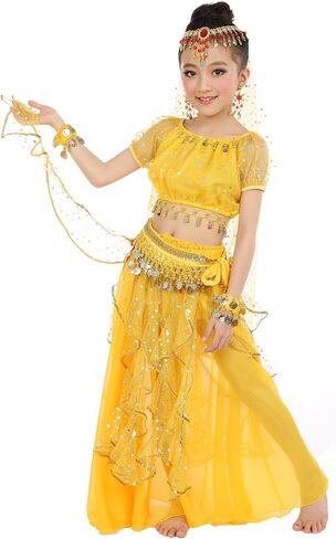 Astage Girl Short Sleeves Bellydance Costume Set Carnival Dancing Wear in Saudi Arabia