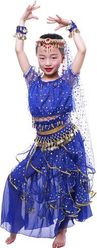 Astage Girl Short Sleeves Bellydance Costume Set Carnival Dancing Wear in Saudi Arabia
