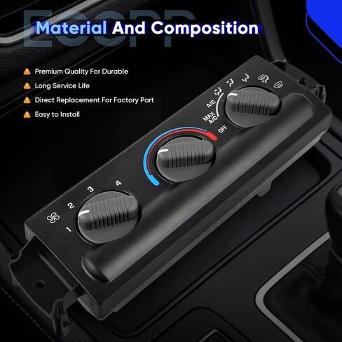 ECCPP A/C Heater Climate Control Module Panel 16233939-A Compatible With 2002-2002 For Chevrolet Blazer 4.2L HVAC Control Module 1998-2000 For Chevrolet S10 -,1998-2003 For Chevrolet S10 2.2L in Saudi Arabia