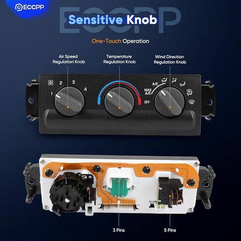 ECCPP A/C Heater Climate Control Module Panel 16233939-A Compatible With 2002-2002 For Chevrolet Blazer 4.2L HVAC Control Module 1998-2000 For Chevrolet S10 -,1998-2003 For Chevrolet S10 2.2L in Saudi Arabia