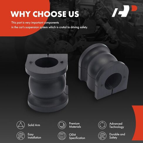 A-Premium 2 x Rear To Frame Sway Bar Bushing Kit, Compatible with Ford Edge 2007-2010 & Lincoln MKX 2007-2010 in Saudi Arabia