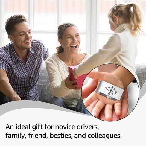 الحياة جميلة استمتع بمشبك قناع السيارة المصنوع من الفولاذ المقاوم للصدأ المنقوش، ملحقات السيارة الواقية للسفر للنساء والرجال، هدايا آمنة للقيادة لصديق العائلة، هدايا للسائقين الجدد وذوي الخبرة in Kuwait