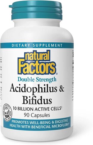 Natural Factors Acidophilus & Bifidus، 90 كبسولة (عبوة متعددة) in Saudi Arabia