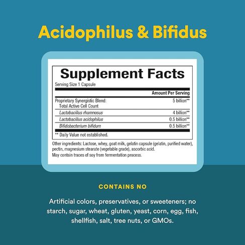 Natural Factors Acidophilus & Bifidus، 90 كبسولة (عبوة متعددة) in Saudi Arabia