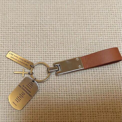 christian gifts for men keychains cross keychain for women lanyard joshua1 9 bible religious jesus key ring in Saudi Arabia