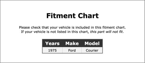 شريط ناقل الحركة الأوتوماتيكي العكسي متوافق مع Ford Courier 1975 P-4287465 in Saudi Arabia