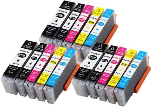 Compatible with PGI 570XL CLI 571XL PGI570 Universal Fit Ink Cartridge for TS5050 TS5051 TS5053 TS5055 TS6050 TS6051 TS6052 Printer Models Third Party Replacement(1PCS Black) in Saudi Arabia