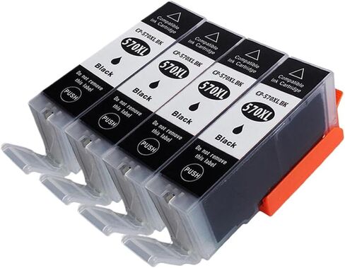 Compatible with PGI 570XL CLI 571XL PGI570 Universal Fit Ink Cartridge for TS5050 TS5051 TS5053 TS5055 TS6050 TS6051 TS6052 Printer Models Third Party Replacement(1PCS Black) in Saudi Arabia