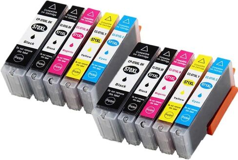 Compatible with PGI 570XL CLI 571XL PGI570 Universal Fit Ink Cartridge for TS5050 TS5051 TS5053 TS5055 TS6050 TS6051 TS6052 Printer Models Third Party Replacement(1PCS Black) in Saudi Arabia