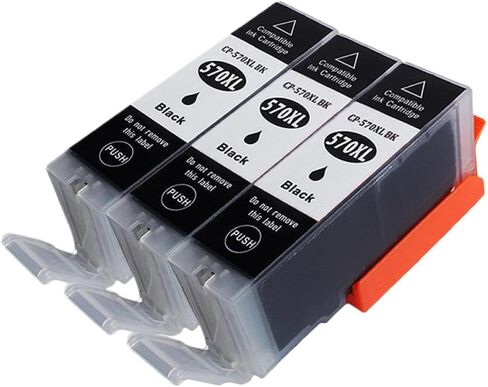 Compatible with PGI 570XL CLI 571XL PGI570 Universal Fit Ink Cartridge for TS5050 TS5051 TS5053 TS5055 TS6050 TS6051 TS6052 Printer Models Third Party Replacement(1PCS Black) in Saudi Arabia