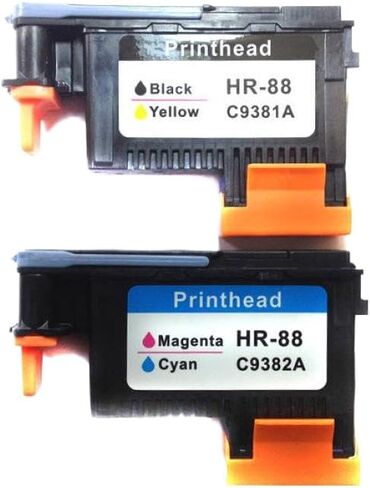 Compatible with 88 Printhead C9381A C9382A Universal Fit for 88 Printhead Officejet Pro K5400 K550 K8600 L7480 L7550 L7580 L7590 L7650 Third Party Replacement(2BY and 1MC) in Saudi Arabia