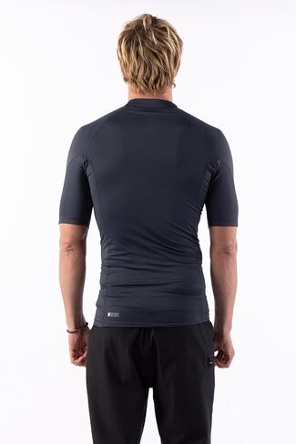 Rip Curl Men's Standard Short Sleeve Rashguard-UPF 50+ Sun Protection Surf Shirt, Tight Fit Rash Vest in Saudi Arabia