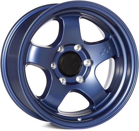Hayford 17 Inch Wheels Flat Blue 6x139.7 17x8.5, et-10mm Offset, 106.1mm CB, Meister S1HC Style Rims Compatible with Toyota 4Runner, Tacoma, FJ Cruiser Lexus GX460 GX470 in Saudi Arabia