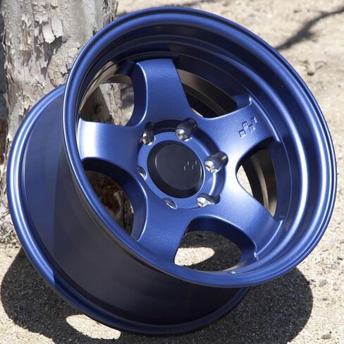 Hayford 17 Inch Wheels Flat Blue 6x139.7 17x8.5, et-10mm Offset, 106.1mm CB, Meister S1HC Style Rims Compatible with Toyota 4Runner, Tacoma, FJ Cruiser Lexus GX460 GX470 in Saudi Arabia
