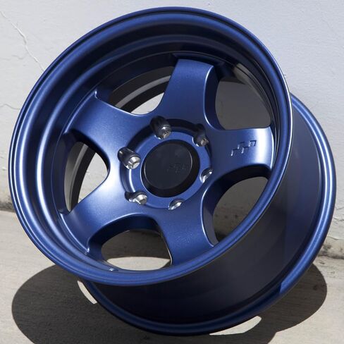 Hayford 17 Inch Wheels Flat Blue 6x139.7 17x8.5, et-10mm Offset, 106.1mm CB, Meister S1HC Style Rims Compatible with Toyota 4Runner, Tacoma, FJ Cruiser Lexus GX460 GX470 in Saudi Arabia