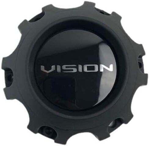 غطاء مركزي باللون الأسود الساتان C416SB-6V من Vision Wheels in Saudi Arabia