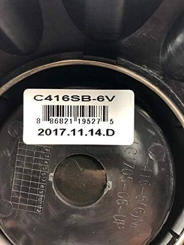 غطاء مركزي باللون الأسود الساتان C416SB-6V من Vision Wheels in Saudi Arabia