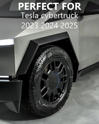 4 قطع من أغطية العجلات لـ Cybertruck ABS Tesla Cybertruck أغطية مركز العجلة مناسبة لملحقات Cybertruck 2023 2024 2025 Cybertruck|سهلة التركيب| |الغطاء الكامل||لا تسقط| in Kuwait
