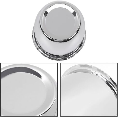 DOTCOM 4PCS Push Through Chrome Wheel Center Caps Fit 3.18" Rims Center Bore Dimensions Only (Will Not Fit on OEM Rims) in Saudi Arabia