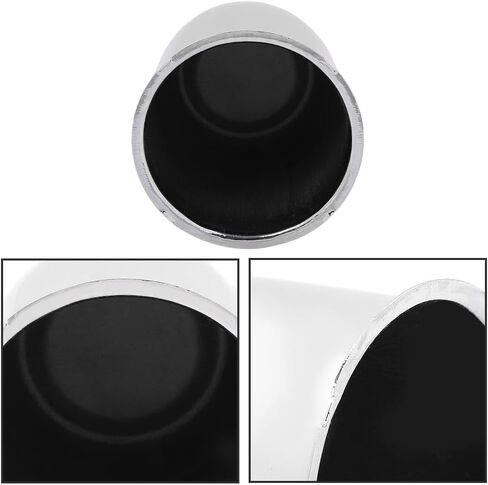 DOTCOM 4PCS Push Through Chrome Wheel Center Caps Fit 3.18" Rims Center Bore Dimensions Only (Will Not Fit on OEM Rims) in Saudi Arabia
