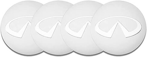 4 قطع أغطية مركز محور السيارة لسيارة Infiniti FX35 Q50 Q30 ESQ QX50 QX60 QX70 EX JX35 G35 G 56 مم أغطية حماية مركز العجلة المقاومة للغبار، غطاء محور العجلة، ملحقات داخلية مزخرفة، فضي in Kuwait