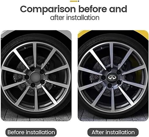 4 قطع أغطية مركز محور السيارة لسيارة Infiniti FX35 Q50 Q30 ESQ QX50 QX60 QX70 EX JX35 G35 G 56 مم أغطية حماية مركز العجلة المقاومة للغبار، غطاء محور العجلة، ملحقات داخلية مزخرفة، فضي in Kuwait