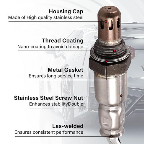 2 Piece Oxygen Sensor Upstream Downstream Replacement Compatible with Rogue 2.5L 2008-2013, Altima 2.5L l4 2007-2013,Engine Code QR25DE Upstream 234-9036、Downstream 234-4382 in Kuwait