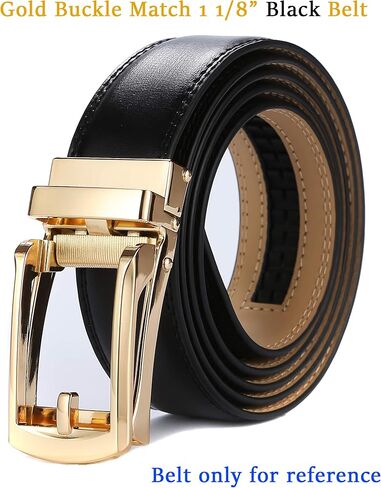 Tonywell Ratchet Belt Buckle Only for 1 1/8 slide belts strap,35mm Automatic Replacement Buckle for Men in Saudi Arabia