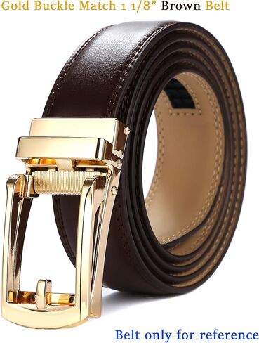 Tonywell Ratchet Belt Buckle Only for 1 1/8 slide belts strap,35mm Automatic Replacement Buckle for Men in Saudi Arabia