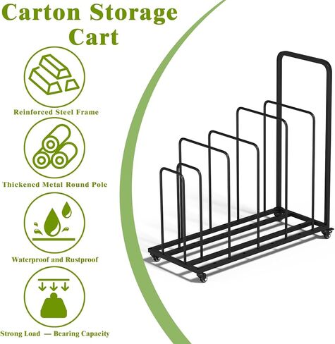 عربة حامل من الورق المقوى، رف تخزين من الورق المقوى بعجلات، رف حامل من الورق المقوى المحمول، رف صندوق من الورق المقوى متحرك لمستودع البيع بالتجزئة المنزلي والسوبر ماركت in Kuwait