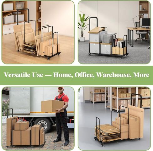 عربة حامل من الورق المقوى، رف تخزين من الورق المقوى بعجلات، رف حامل من الورق المقوى المحمول، رف صندوق من الورق المقوى متحرك لمستودع البيع بالتجزئة المنزلي والسوبر ماركت in Kuwait