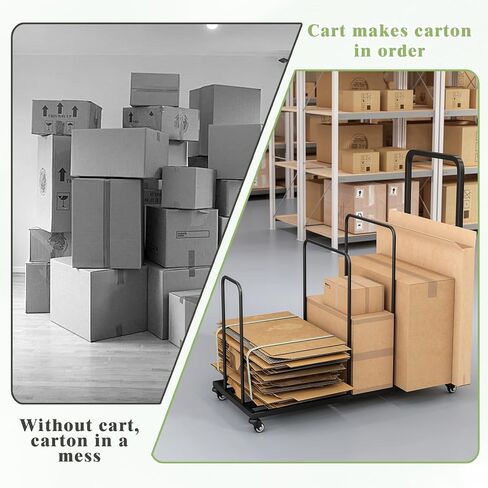 عربة حامل من الورق المقوى، رف تخزين من الورق المقوى بعجلات، رف حامل من الورق المقوى المحمول، رف صندوق من الورق المقوى متحرك لمستودع البيع بالتجزئة المنزلي والسوبر ماركت in Kuwait