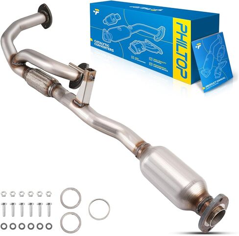 محول حفاز PHILTOP متوافق مع Toyota Camry 3.0L 1997-2000، Avalon 1997-1999، Solara 3.0L 1999-2000، Lexus ES300 1995 1997-1998 مجموعة المحول الحفاز المباشر OE # 50456 (متوافق مع EPA) in Kuwait
