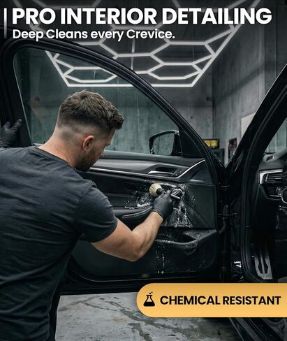 مجموعة فرش تفصيل السيارة من EVEO - (3 عبوات) طقم تفصيل السيارة من الداخل، طقم تفصيل السيارة من الداخل فرش تفصيل السيارة - فرشاة تنظيف السيارة، فرش تفصيل السيارة، أدوات تفصيل السيارة | شعر الخنزير الناعم in Kuwait