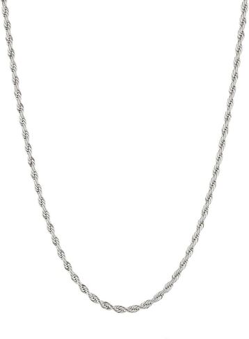 Metro Jewelry Stainless Steel Thin Curb Chain Necklace 4MM Wide for Men 22 to 30 Inch Long with Lobster Clasp in Saudi Arabia