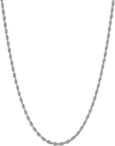 Metro Jewelry Stainless Steel Thin Curb Chain Necklace 4MM Wide for Men 22 to 30 Inch Long with Lobster Clasp in Saudi Arabia
