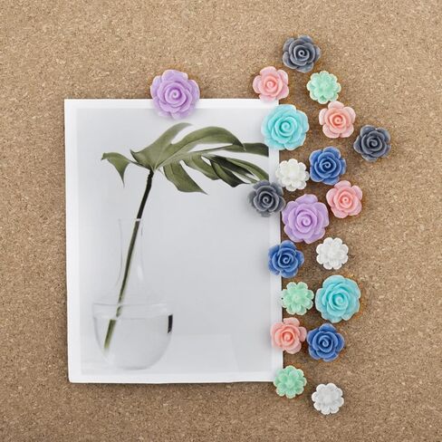 دبابيس دفع، lyroo 200 جهاز كمبيوتر شخصى زهرة الإبهام المسامير الخشب دبوس مجلس خريطة المسامير بمناسبة دبابيس ألوان متنوعة دفع دبوس كليب للوحة الفلين لطيف مكتب ديكور الملحقات للنساء مكتب اللوازم المعلم in Kuwait