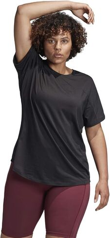 adidas Women's Performance Tee, Black 4X in Saudi Arabia