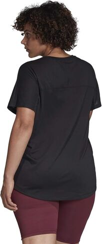 adidas Women's Performance Tee, Black 4X in Saudi Arabia