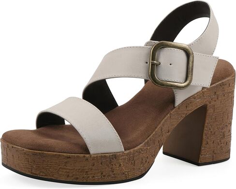 White Mountain Women's Barb Platform Sandal in Saudi Arabia