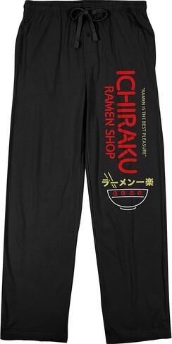 Bioworld Naruto Shippuden Ichiraku Ramen Men's Black Sleep Pajama Pants in Saudi Arabia